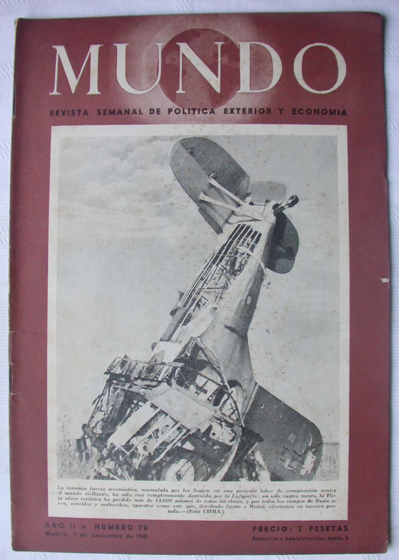 Revista el mundo. Nº 78 año 1941